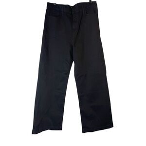 Joe's High Rise Wide Leg Black Jeans Size 33